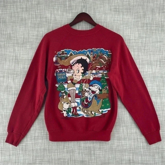 Vintage Betty Boop Christmas Freeze Kids size large 1378
